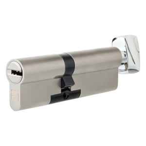 Цилиндр Apecs Premier XR-80(35/45C)-C15-NI, 35x45 мм, ключ/вертушка, цвет никель