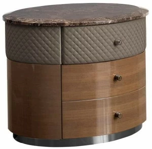 VOLPI Тумбочка овальная с ящиками Luigi volpi Lv-83005.cd3