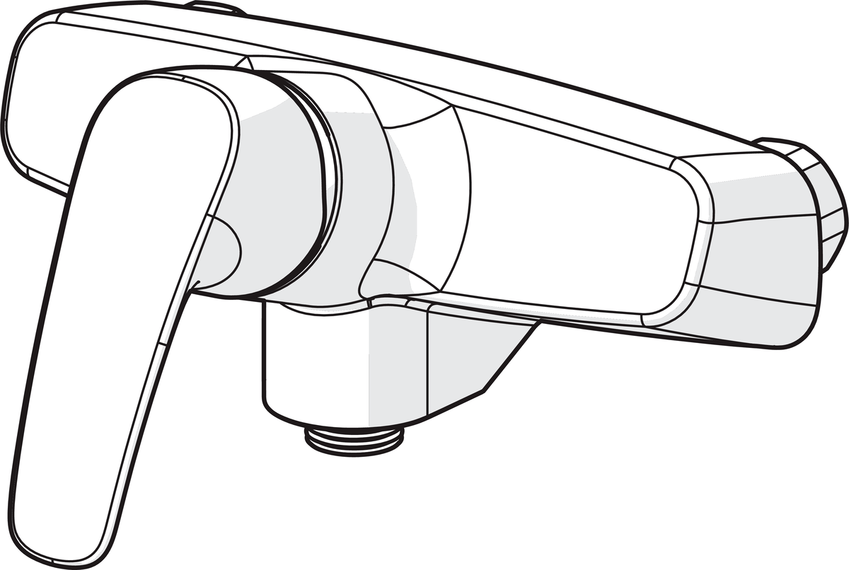Oras 1075 Смеситель для душа 1075 Safira Хром  - Вид №2