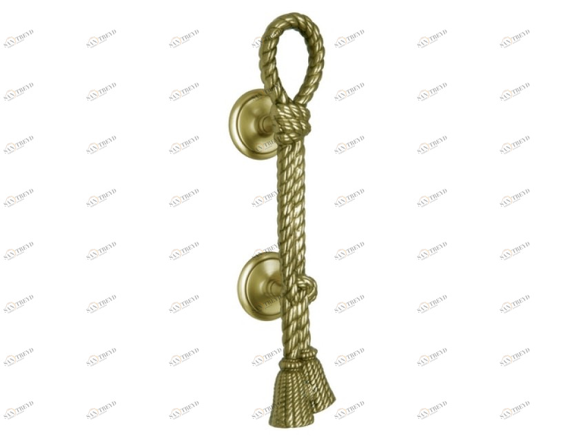 0N4484.000.21 Ручка дверная на розетках 400мм Полированная латунь Mestre 