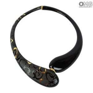 1345 ORIGINALMURANOGLASS Колье Дениз - Мумбаи - муранское стекло 21 см