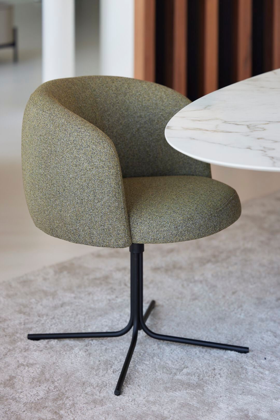 Стул с 4 спицами из ткани Joli оливковое дерево ARCH-00113769 - Вид №2