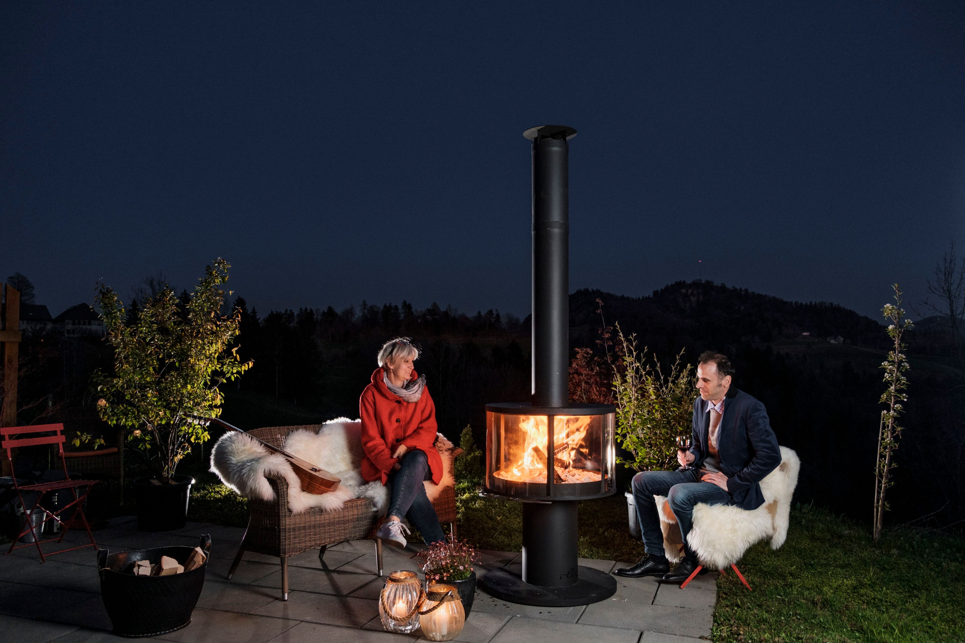 Открытый камин из нержавеющей стали RÜEGG SURPRISE ARCH-00090278 - Вид №10