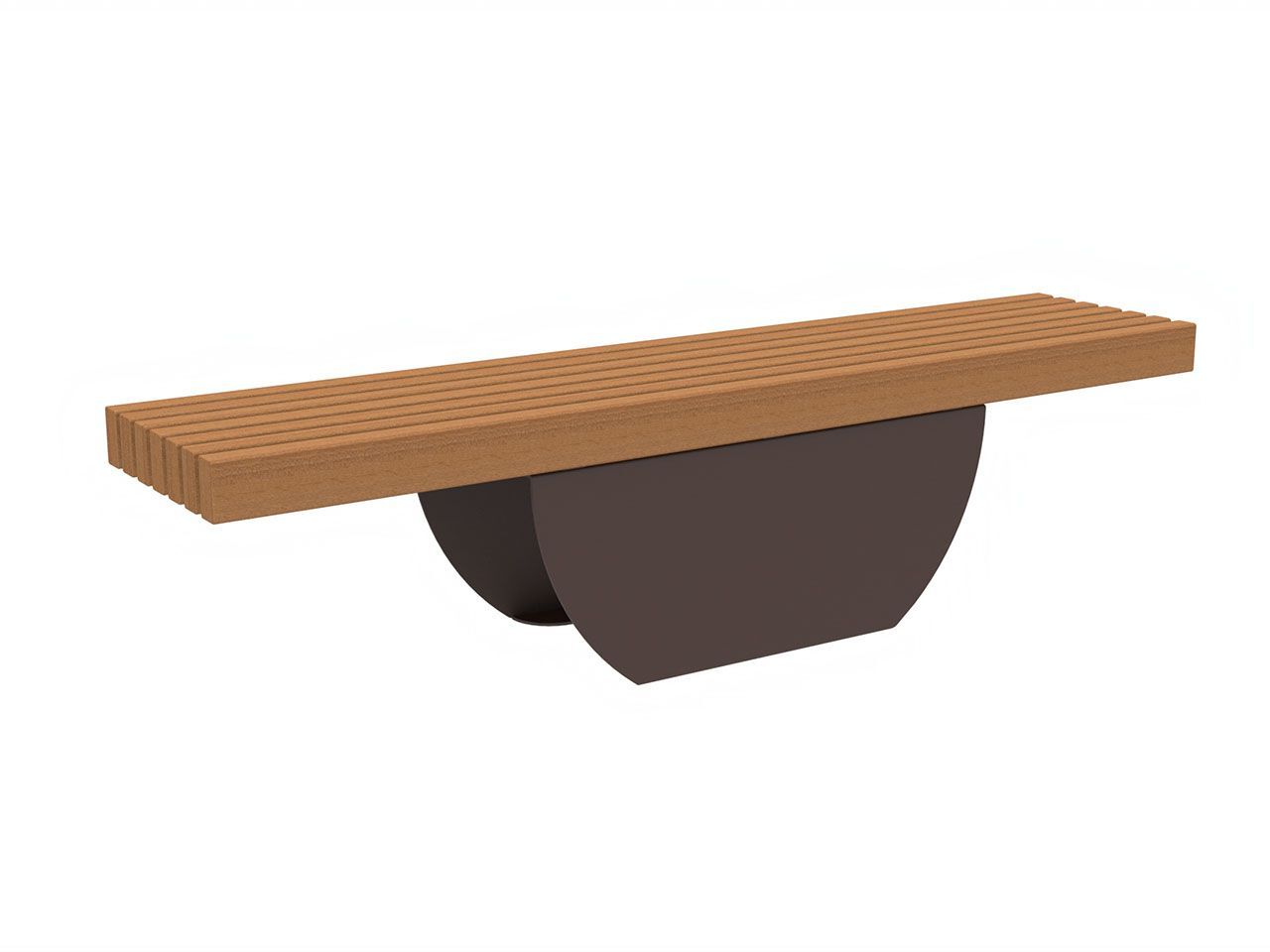 Стальная и деревянная скамья Lazzari ECLISSE ARCH-00068840 - Вид №9