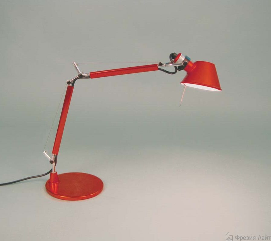 Artemide Tolomeo A011810 лампа настольная красная 54264