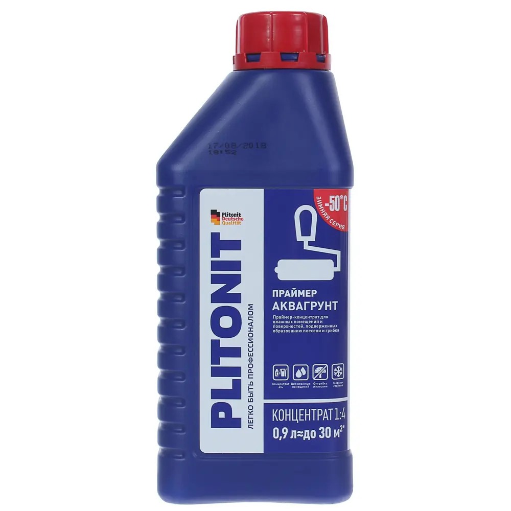 Грунтовка для влажных помещений Plitonit АкваГрунт, 0.9 л STLM-2116846