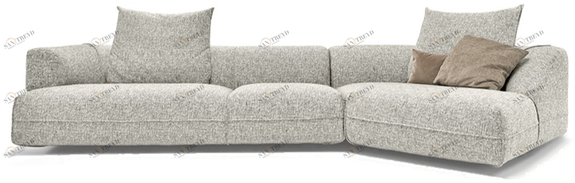 Arketipo 3-х местный модульный диван из ткани Starman sun-id-1453955