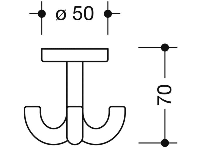 800.90.05099 тройной крючок HEWI System 111 | Polyamid  - Вид №4