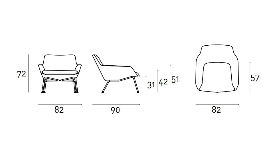 Кресло Living Divani READER ARCH-00140850 - Вид №3