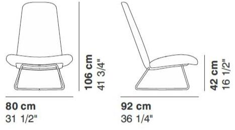 La Cividina Санное кресло из ткани Myplace sun-id-1493007 - Вид №2
