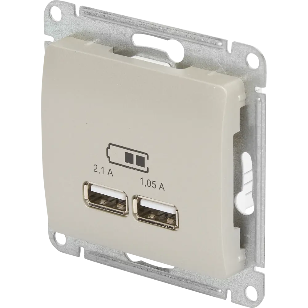 Schneider Electric Glossa - Двойная USB розетка для синхронной зарядки 84693598 STLM-0053743 - Вид №1