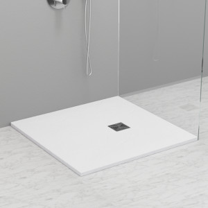703130 Душевой поддон из минерального литья БЕЛЫЙ МАТОВЫЙ в комплекте с сифоном, Kerasan DOCCIA Италия