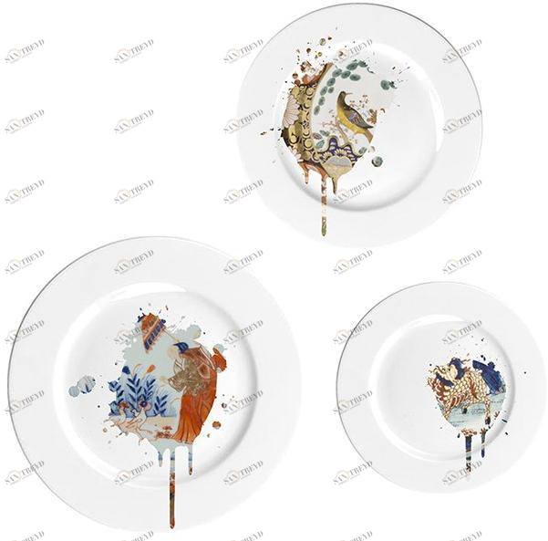 Mineheart Фарфоровая тарелка  Acc/127-set 