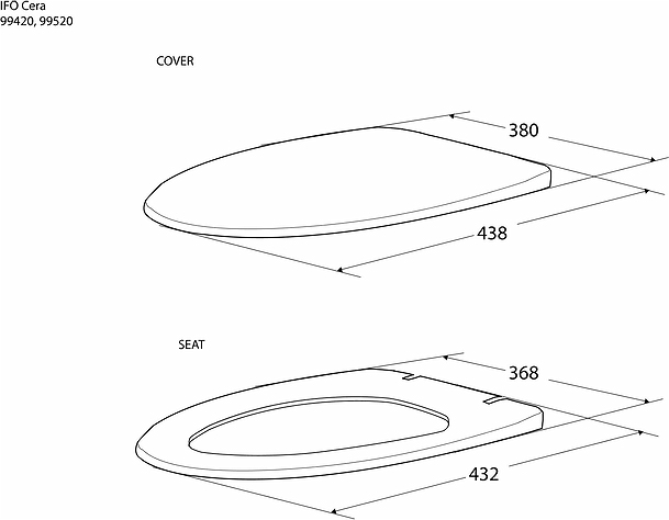 99420 Крышка сиденье для унитаза IFO  - Вид №5