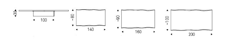 Низкий прямоугольный журнальный столик из грецкого ореха Cattelan italia IDEM ARCH-00131749 - Вид №6
