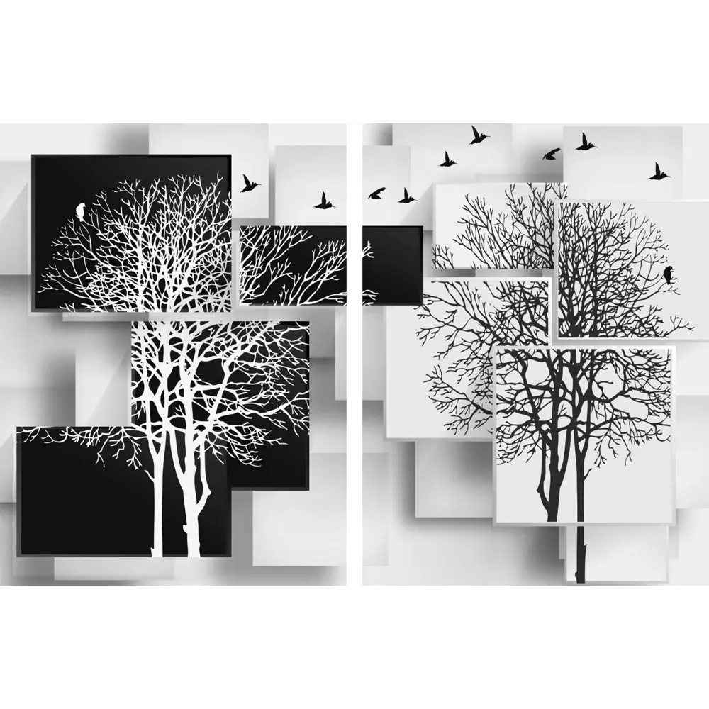 Картина модульная Абстракция 45x60 см 2 шт POSTERMARKET STLM-2111136