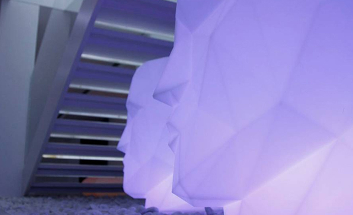 070392 Кашпо матовое светящееся LED 100см Vondom Adan - Вид №4