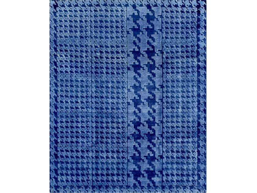 Прямоугольный ковер из шерсти и шелка Zollanvari Isfahan Gloss, Dots, Reload и Pazyryk - Дизайнер ARCH-00132798