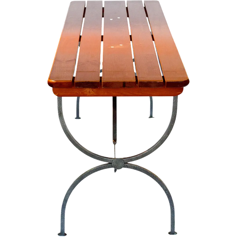 Стол садовый Линц складной 60x78x180 см дерево/металл темно-коричневый Santreyd STLM-2121508 - Вид №1