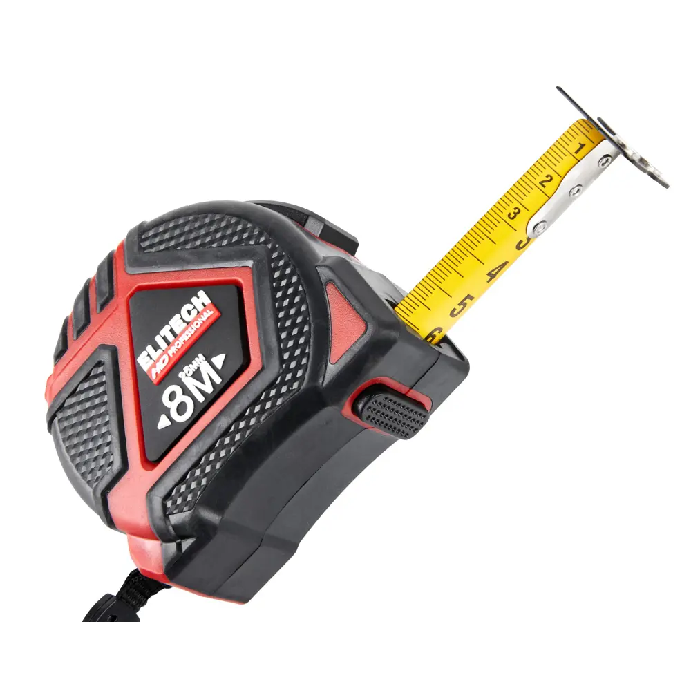 Elitech HD Рулетка измерительная 8 метров с магнитным крючком 89407193 STLM-1579006 - Вид №5