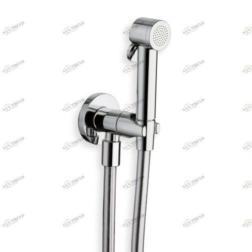 CRIWJ675 Трубка для унитаза / биде и настенный кронштейн с гибким шлангом LONG LIFE Cristina Rubinetterie 