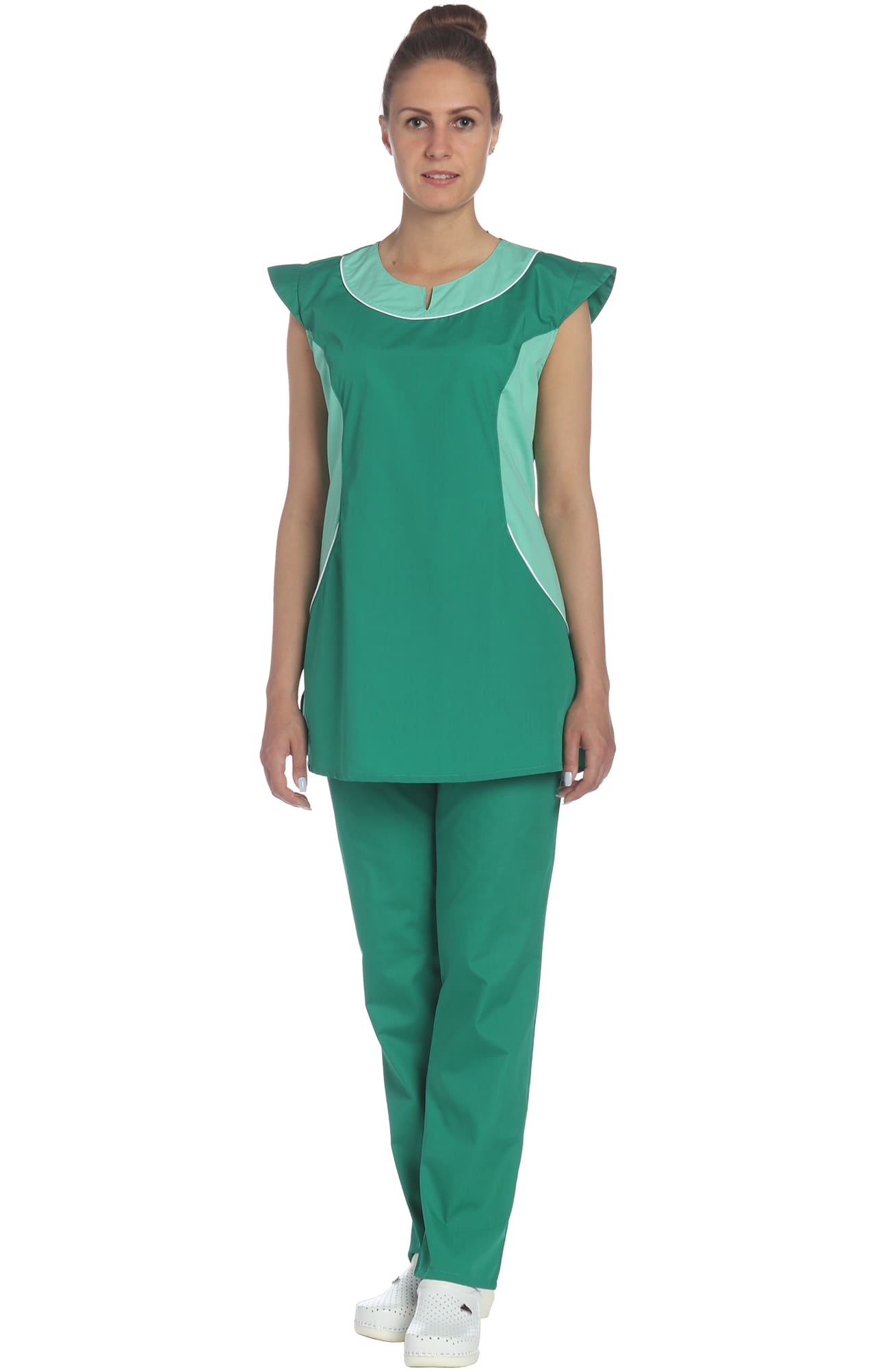 69292 Костюм "Лига" цвет зеленый с салатовым  Медицинская одежда  размер 58 Спецодежда  - Вид №8