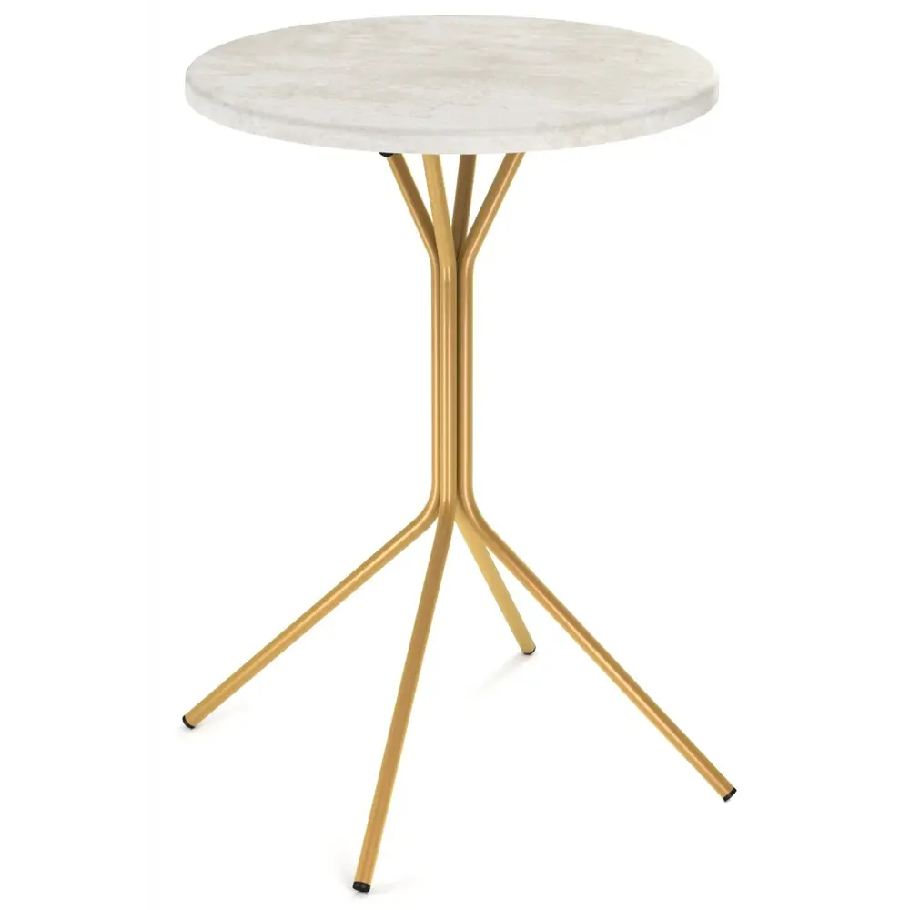 Журнальный столик круглый 35x35 см белый Sheffilton STLM-2169947