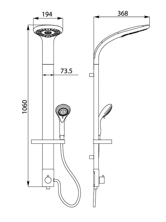 00170412 Душевой гарнитур Gllon Santreyd  - Вид №1