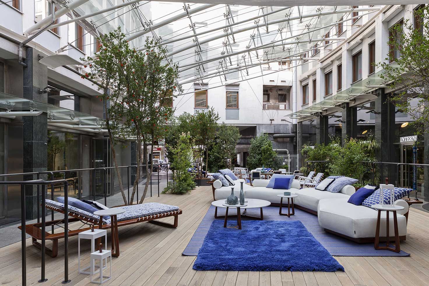 3-местный диван из красного дерева и ткани Exteta Sunset ARCH-00028080 - Вид №11