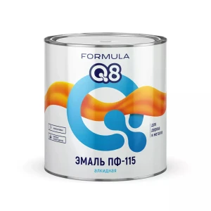 91729596 Эмаль Formula Q8 ПФ-115 глянцевая красно-коричневая 2.7 кг STLM-1483210