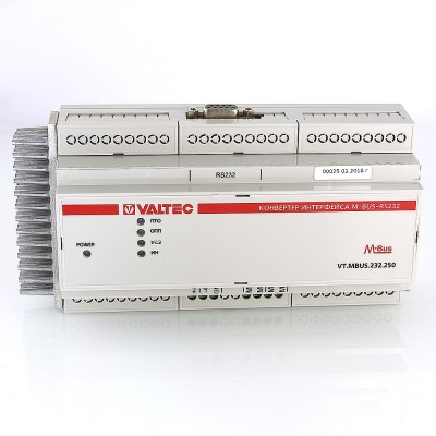 VT.MBUS.232.250 Конвертер интерфейсов M-BUS/RS232 Valtec До 250 приборов учета  - Вид №9
