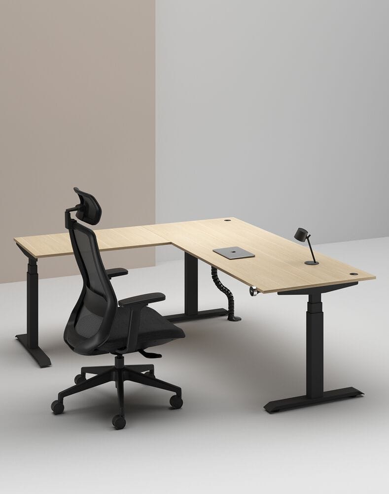 Деревянный регулируемый по высоте угловой стол с системой люверсов WORKSPACE MAX TRIPLE MOTOR ARCH-00114643 - Вид №28