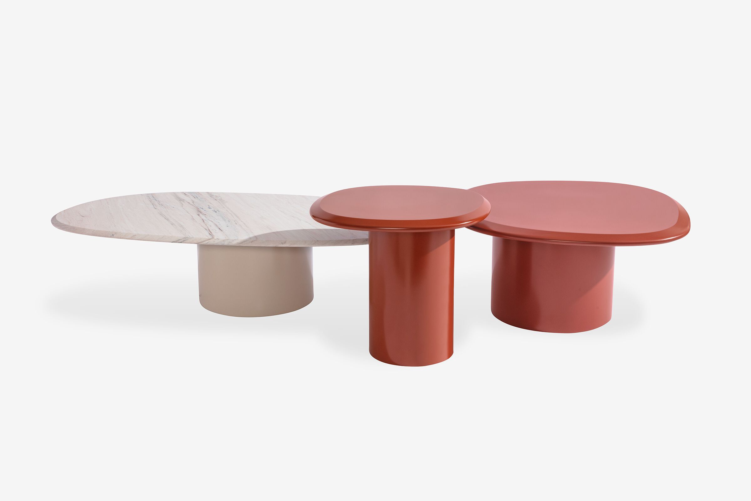 Овальный журнальный столик с лакированной или мраморной столешницей Carpanese Home Rising ARCH-00044091 - Вид №1