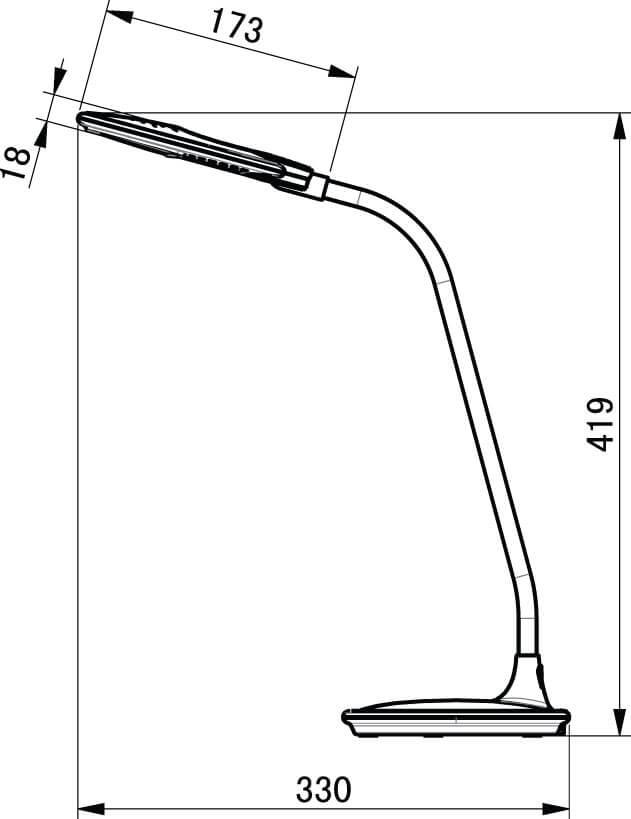 Лампа настольная белая Horoz Irem 049-011-0005 HOROZ IREM 00-3908112 Белый  - Вид №1