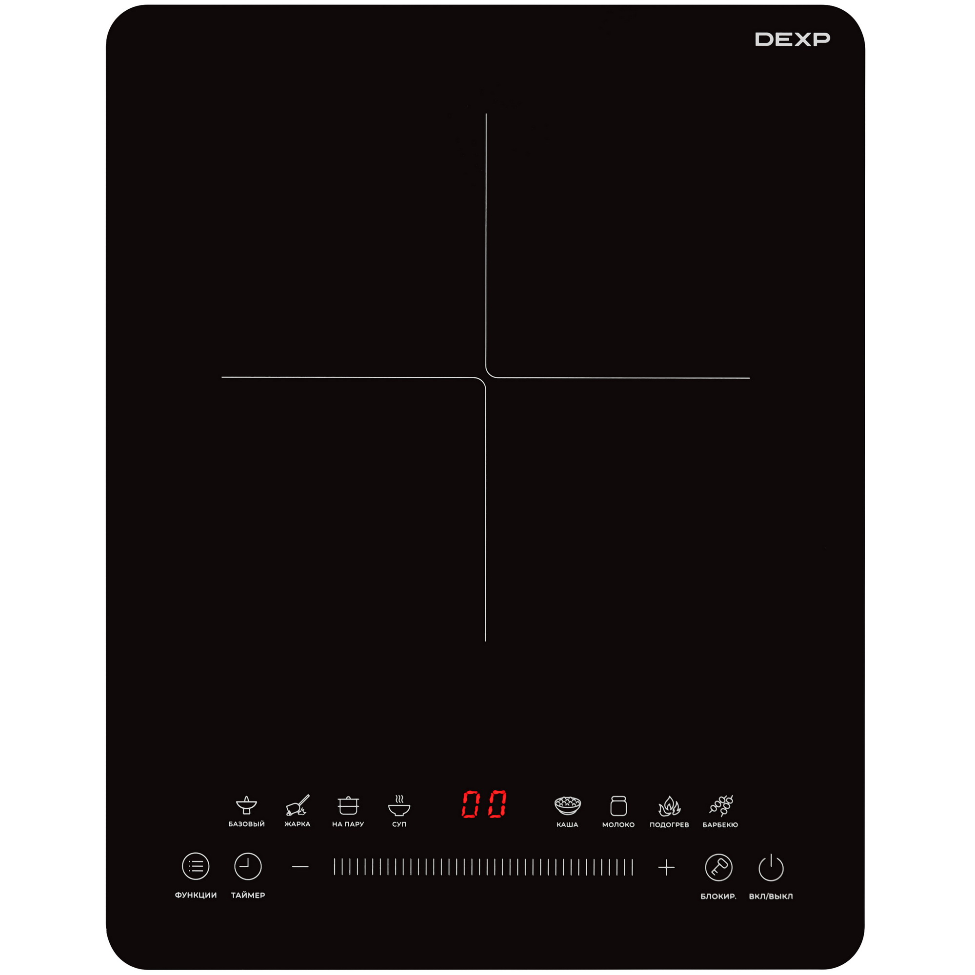 9005263 Плита компактная электрическая DEXP IRC-2000 черный STDN-0123712