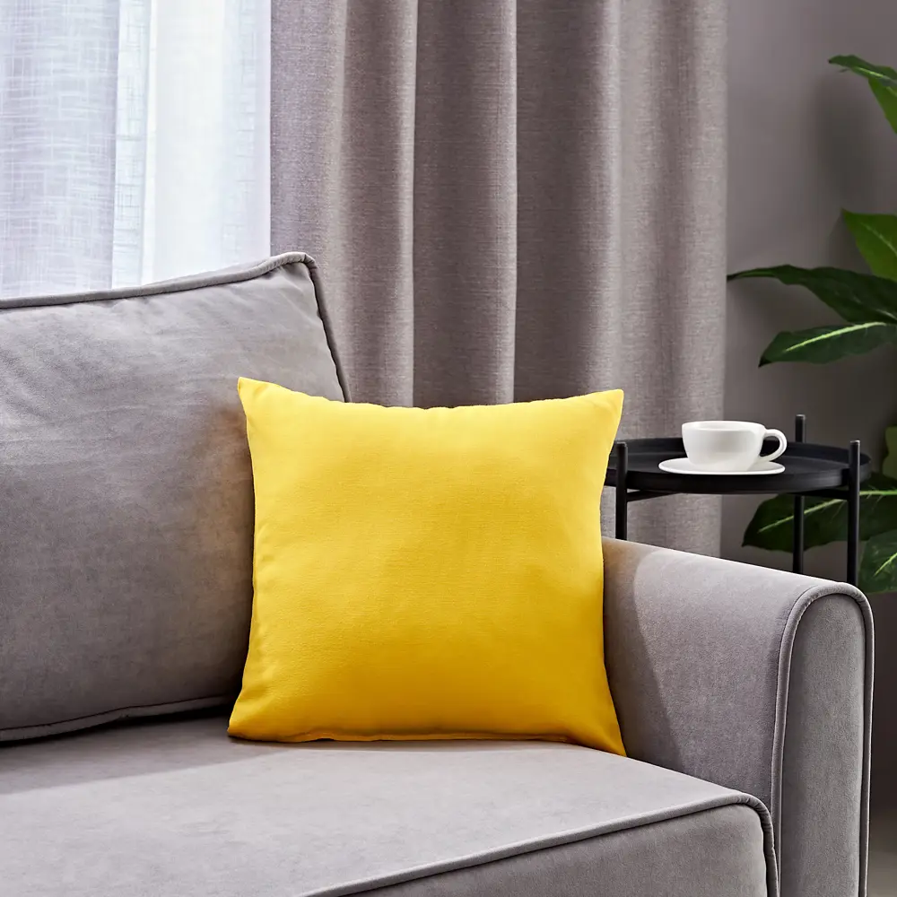 Подушка Inspire Pharell 40x40 см цвет желтый Banana 4 84736835 STLM-2120871  - Вид №3