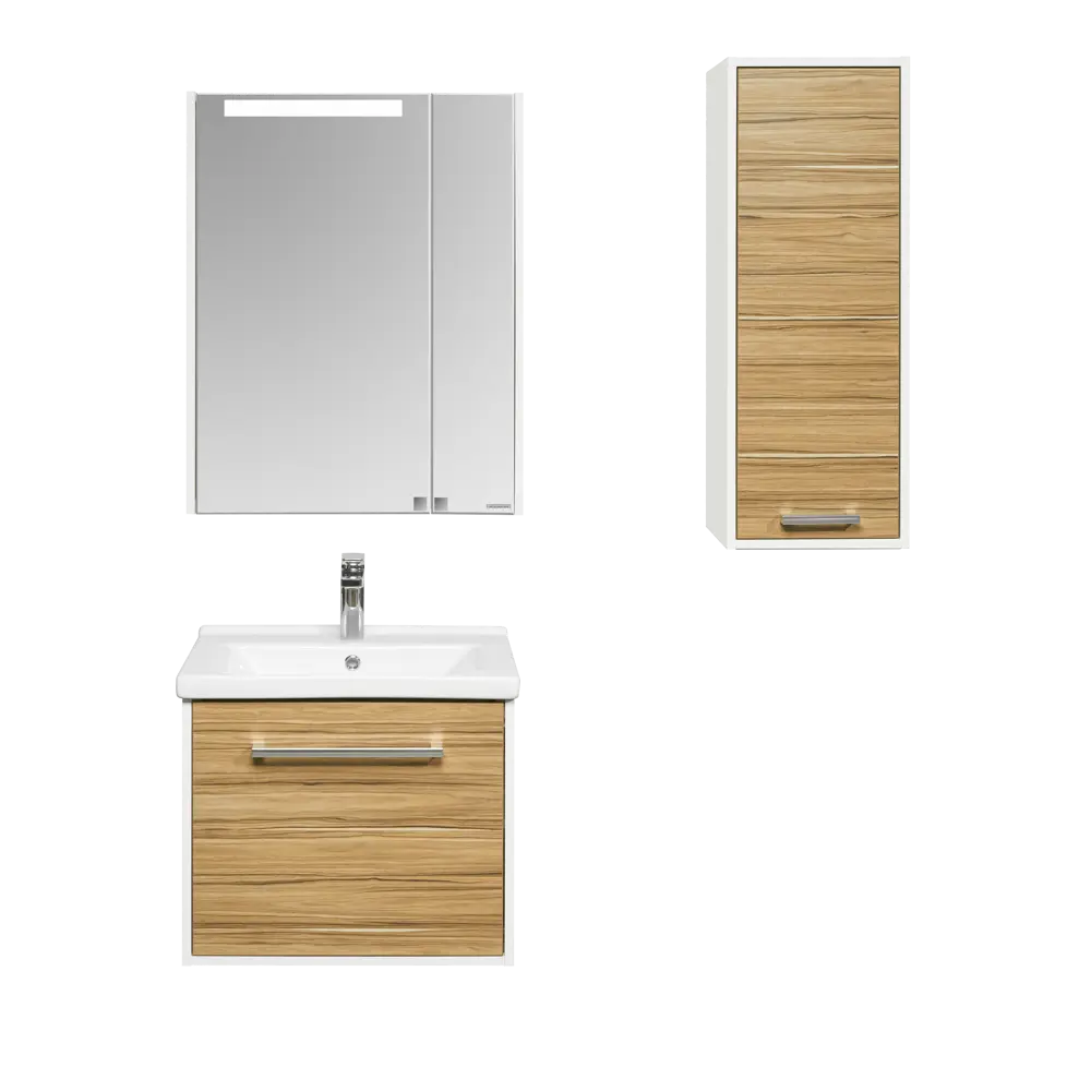 Пенал Aquaton Мерида 33 см цвет белый эбони светлый STLM-2108987 - Вид №5