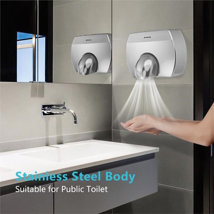 Сушилка для рук из нержавеющей стали AIKE AK2830_883  - Вид №2