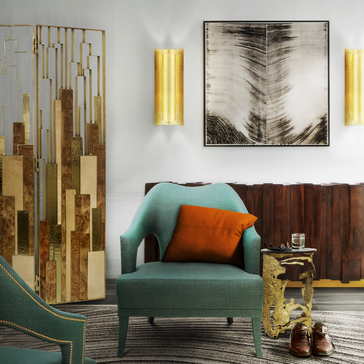 Настенные светильники Aurum Wall Lamp Covethouse BRABBU  - Вид №1