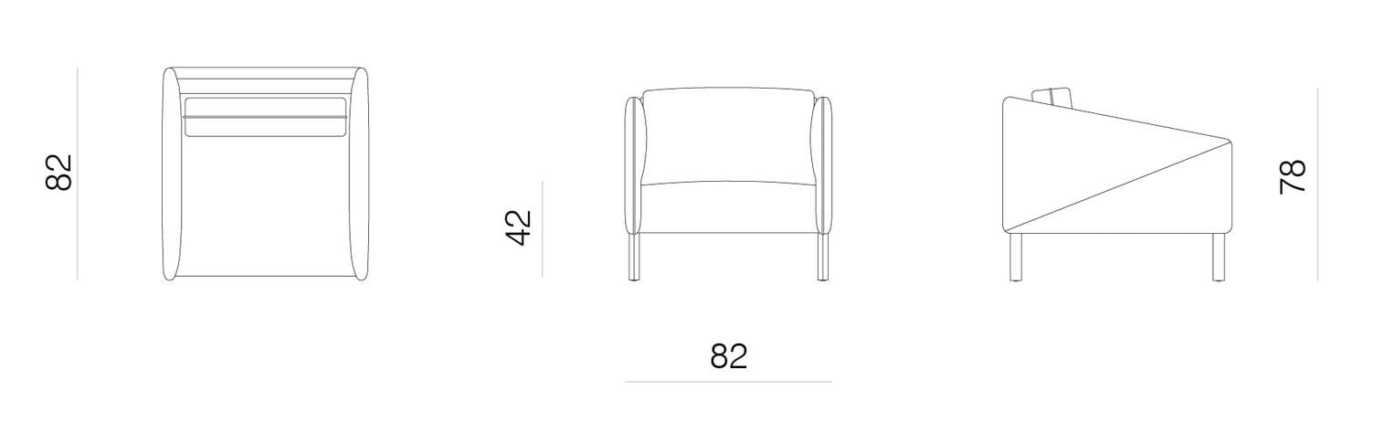 Тканевое кресло с подлокотниками prostoria Spectrum ARCH-00114171 - Вид №3