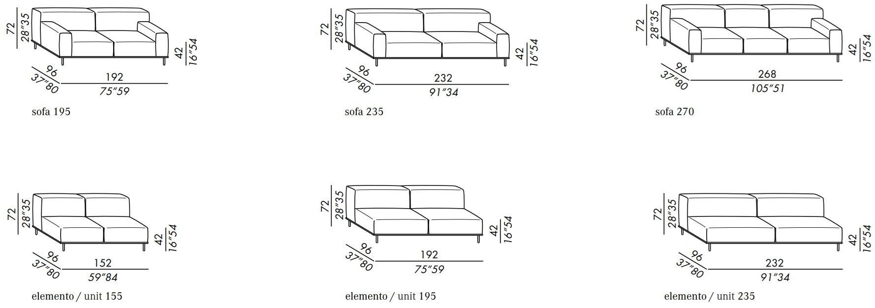 Meridiani Модульный диван из ткани Timothy sun-id-1514157 - Вид №12