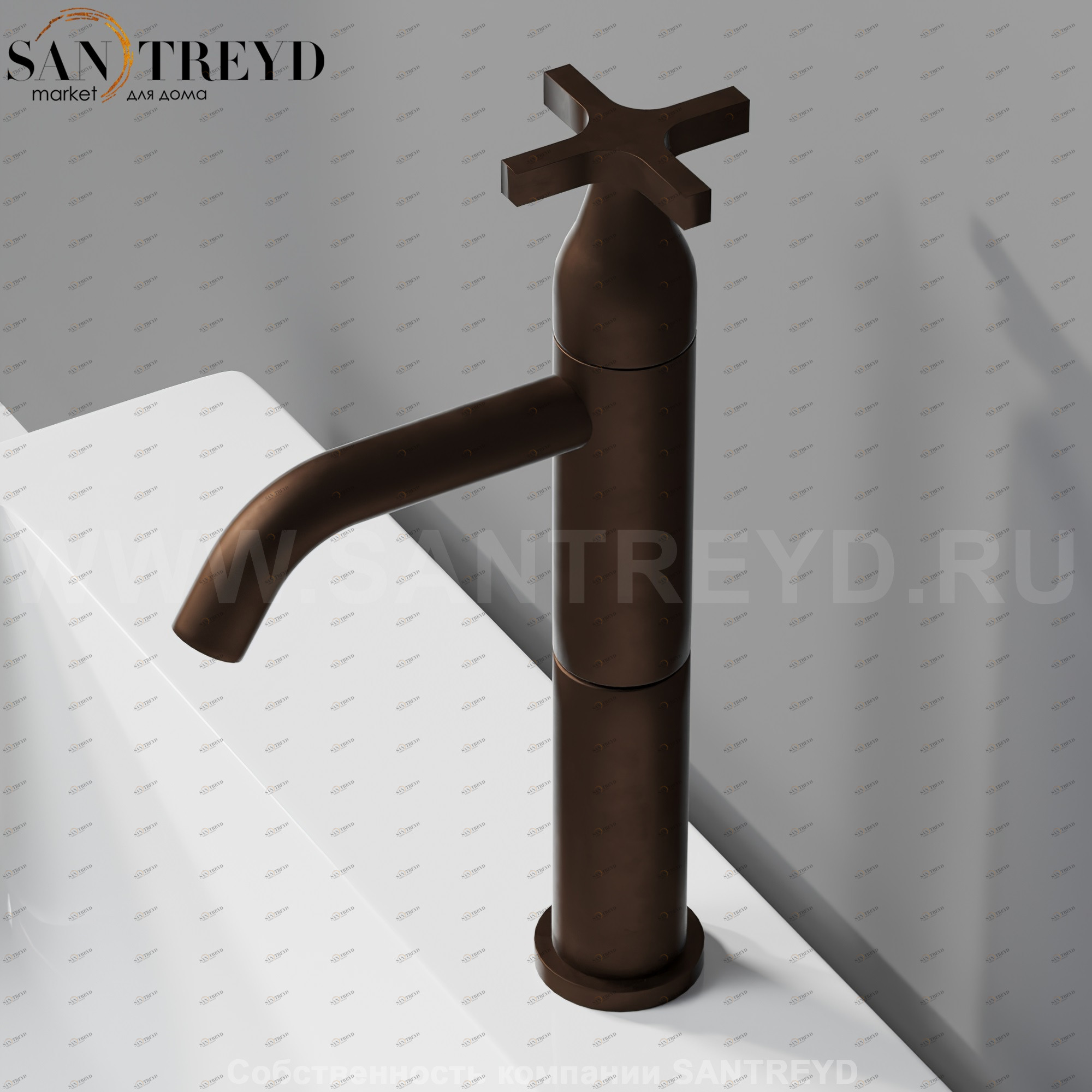 Смеситель AMEM312BR MEMORY для раковины бронзовый Agape