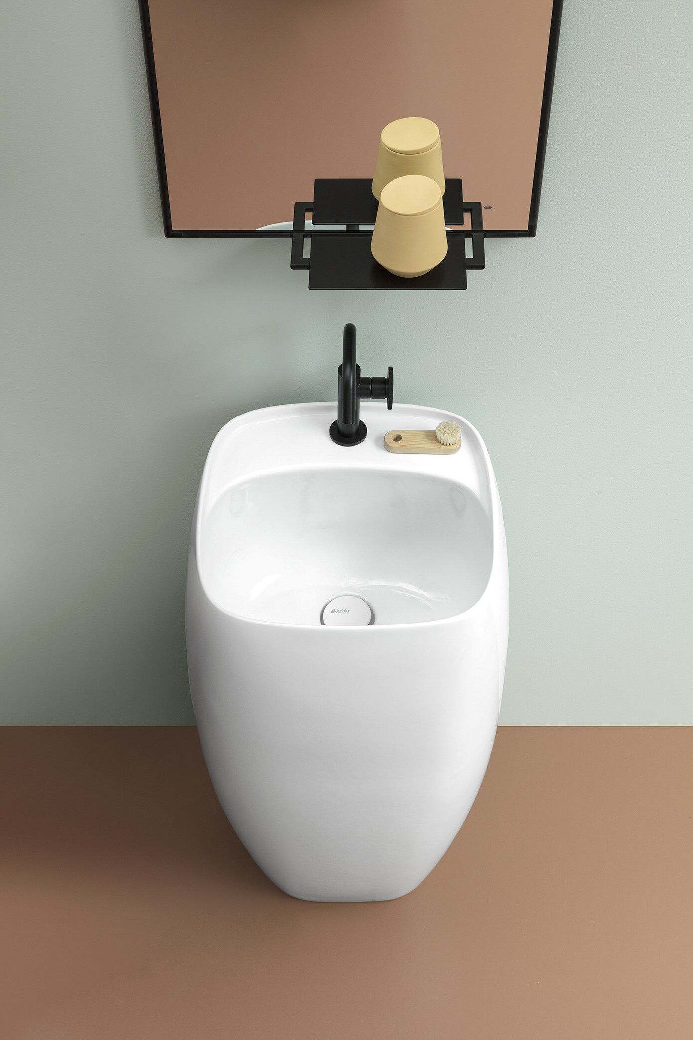 Керамическая отдельно стоящая раковина ARBLU Flò ARCH-00013309 - Вид №2