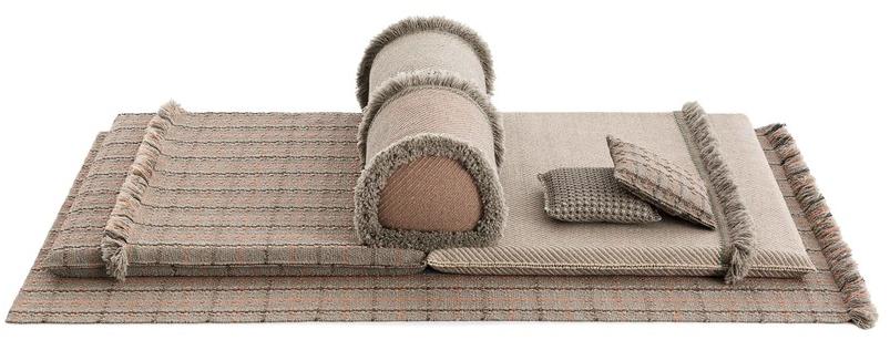 GAN Цилиндрическая подушка в полоску из полипропилена для улицы Garden layers sun-id-1431859 - Вид №5