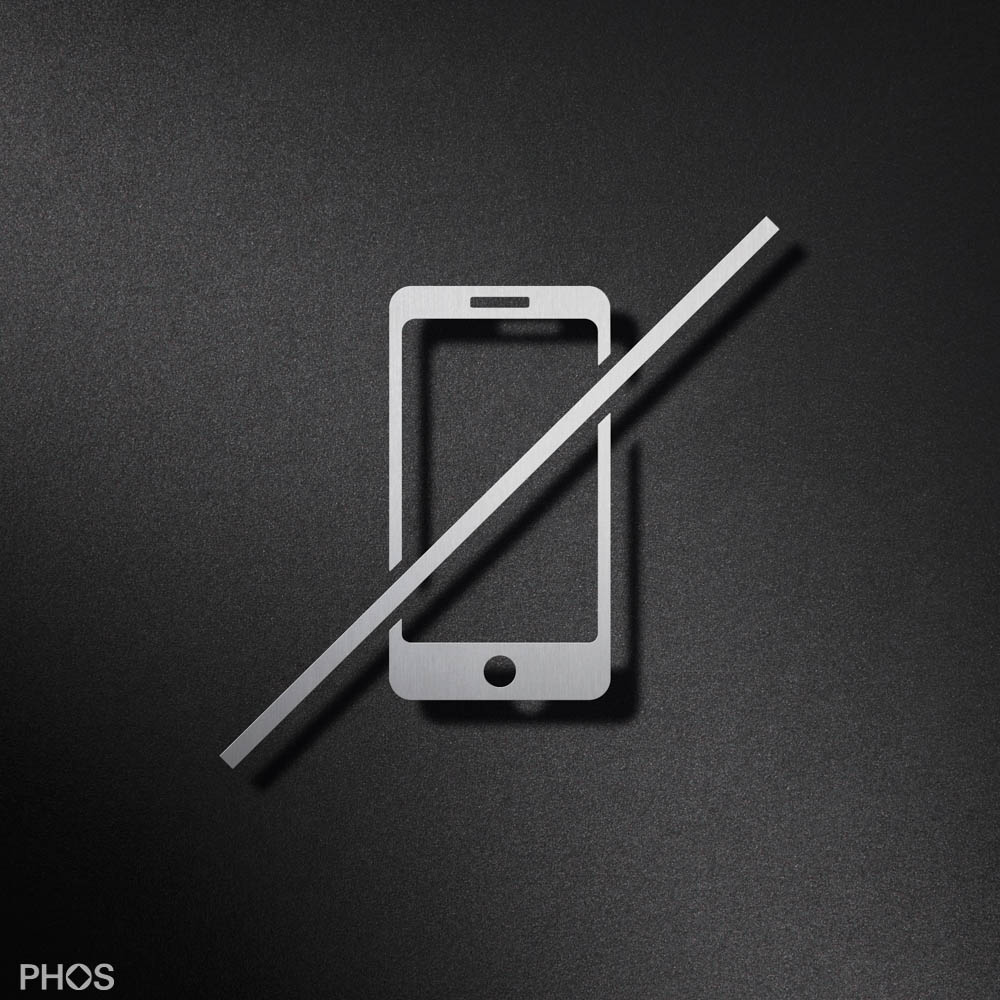 P4901 Пиктограмма запрета мобильных телефонов PHOS 