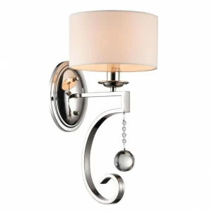 Бра с хрустальными подвесками никель Newport 31301/A NEWPORT 31300 00-3928234 Бежевый;никель