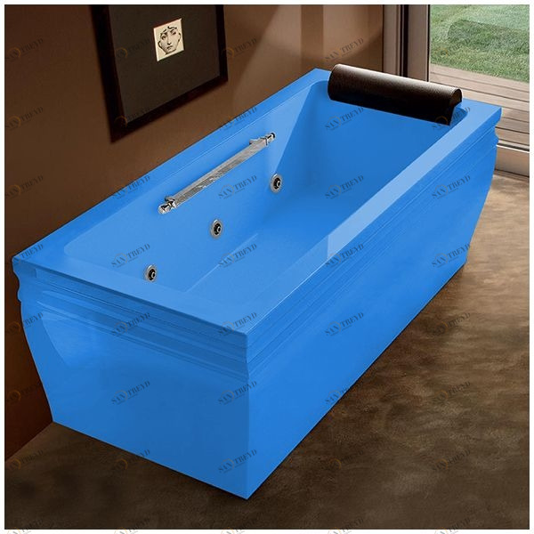 Ванна с гидромассажем голубая Gruppo Treesse Blanque 1880 DXSTDV1687G