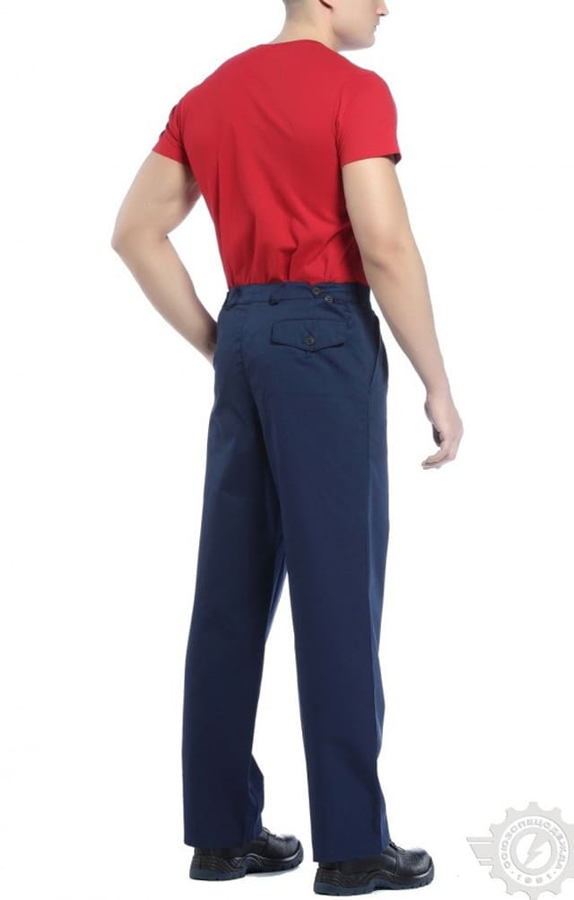 65565 Брюки "Гарант" синие  Летняя спецодежда  размер 48-50/182-188  - Вид №7