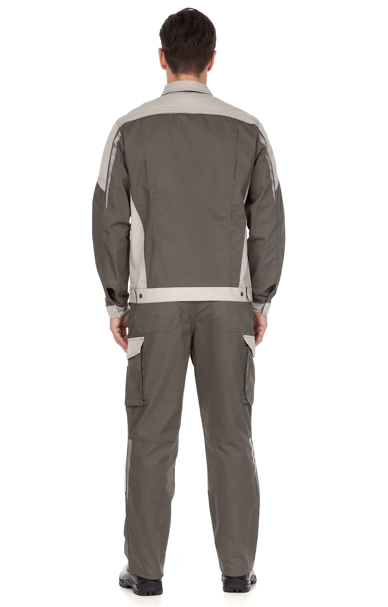 4991513 Костюм  NEW 2 серый хаки с серым песком STATUS  Летняя спецодежда  размер 44-46/170-176  - Вид №14