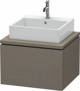 LC581009090 Тумбочка для консоли L-Cube #LC5810 620 x 547 мм Фланелево-серый шелковисто-матовый лак